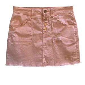 Girl’s Justice Pink Denim Skirt Size 14